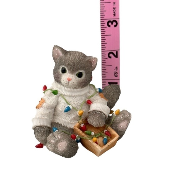 Calico Kittens 'You Brighten My Holidays’ Figurine - Picture 6 of 7